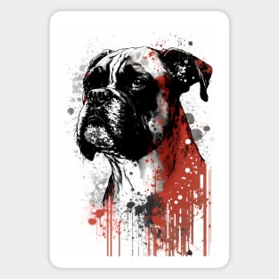 Boxer Dog Portrait Sticker